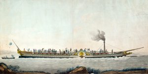 El Charles-Philippe, el primer barco de vapor lanzado en el Sena, 20 de agosto de 1816